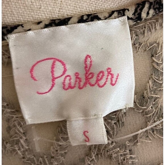 Parker Women's Size S Sequined Keyhole Racer Back Mini Dress Top Brown - Picture 7 of 7